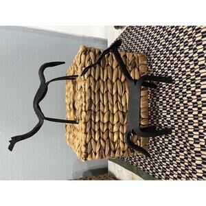 Vintage Brutalist Iron Antelope Camel Sculptures Hand-Forged Metal Animal Art